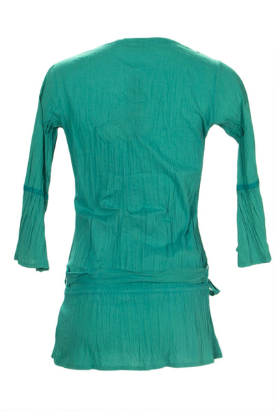 OLIAN Maternity Women's Jade 3/4 Sleeve Crinkle Blouse XS $85 NWT