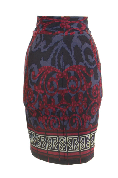 OLIAN Maternity Women's Multi Arabesque Print Pencil Skirt