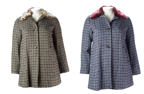 MARINA RINALDI Women's Nove Houndstooth Coat