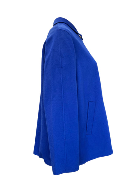 Marina Rinaldi Women's Blue Nabucco Wool Coat NWT