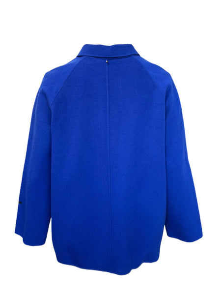 Marina Rinaldi Women's Blue Nabucco Wool Coat NWT