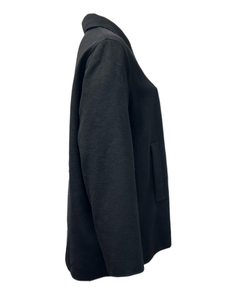 Marina Rinaldi Women's Black Nadia Button Closure Coat NWT