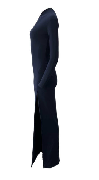 SOLACE London Navy Nadia One Shoulder Maxi Dress Size US 4 NWT