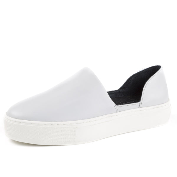 REBECCA MINKOFF Women's Nana Leather Slip-On Platform Sneakers $130 NIB