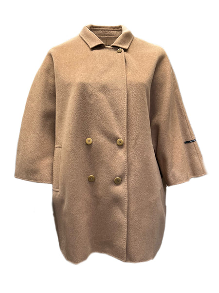 Marina Rinaldi Women's Camel Natascia Wool Coat NWT