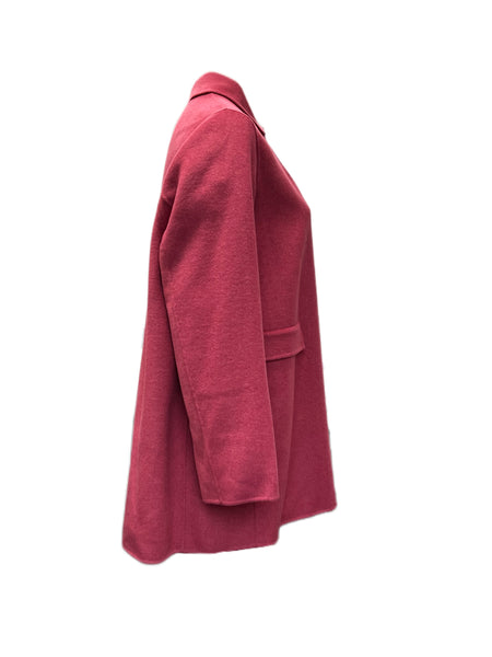 Marina Rinaldi Women's Red Natura Wool Blended Coat NWT