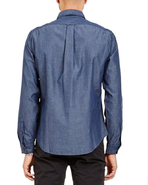 Alex Mill Men's Navy End On End School Cotton Button-Up Shirt NWT