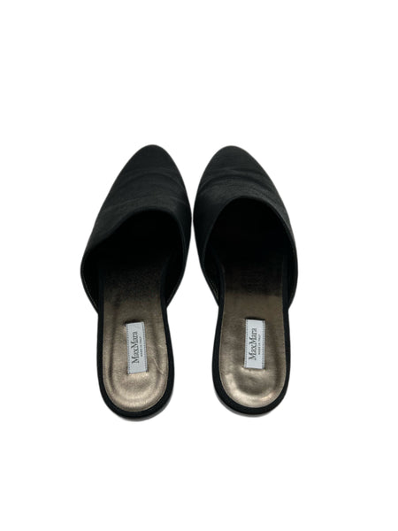 Max Mara Women's Nero Vteismo Flat Slippers Size 9 NWB