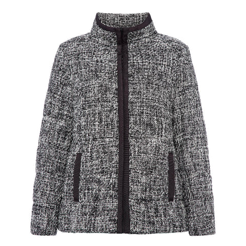 MARINA RINALDI Women's Nettuno Basket Weave Coat, Navy/White, 8W / 17