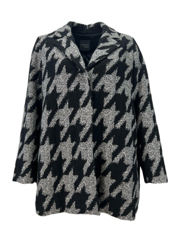Marina Rinaldi Women's Black Nido Wool Coat Size 20W/29 NWT