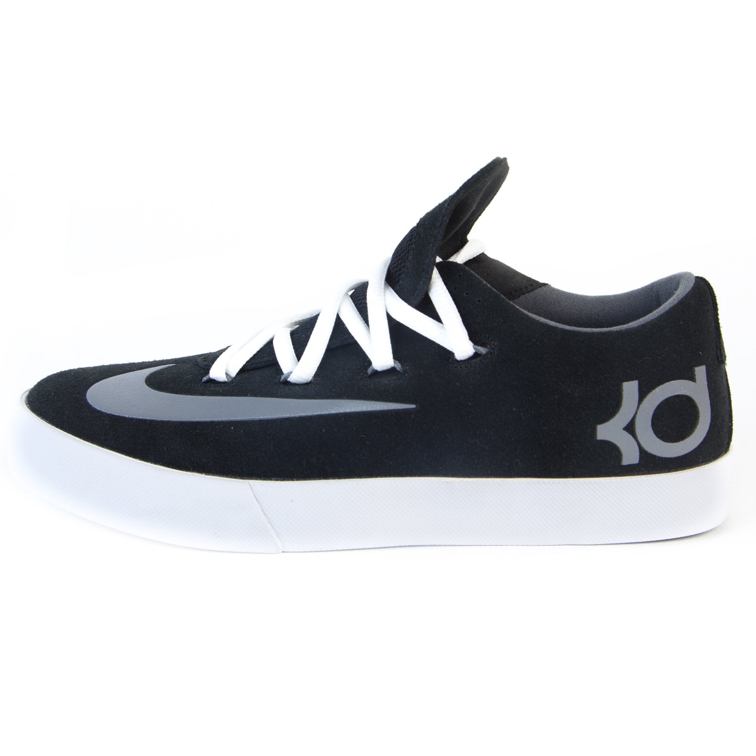 NIKE Big Kids Black Cool Grey KD Vulc Sneakers 642085 Sz