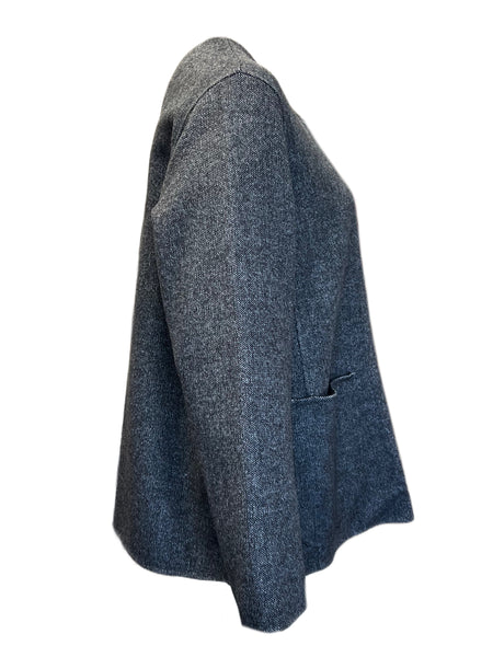 Marina Rinaldi Women's Grey Nives Button Closure Coat NWT