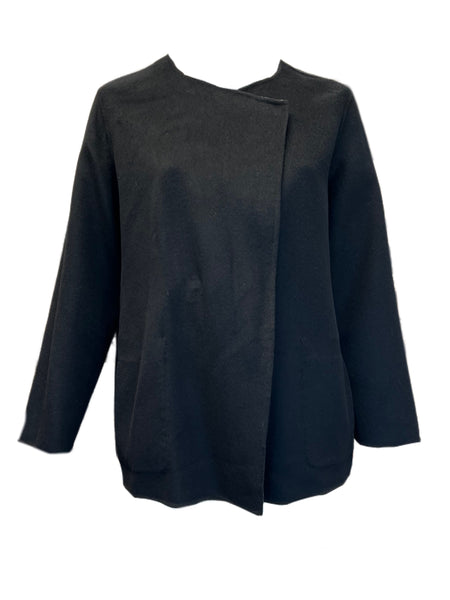 Marina Rinaldi Women's Grey Nives Button Closure Coat NWT