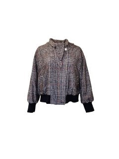 Marina Rinaldi Women's Brown Nizza Zipper Closure Jacket NWT