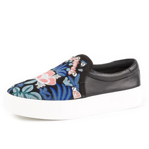 REBECCA MINKOFF Women's Noelle Embroidery Slip-On Sneakers $150 NIB