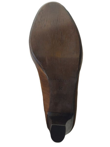 LIEBESKIND Women's Brown Nubuk 4 Inch Heel Pump #LK2011 NWOB