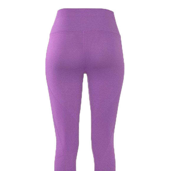 NUX Women's Purple Shapeshifter Ribbed 7/8 Leggings $98 NWT