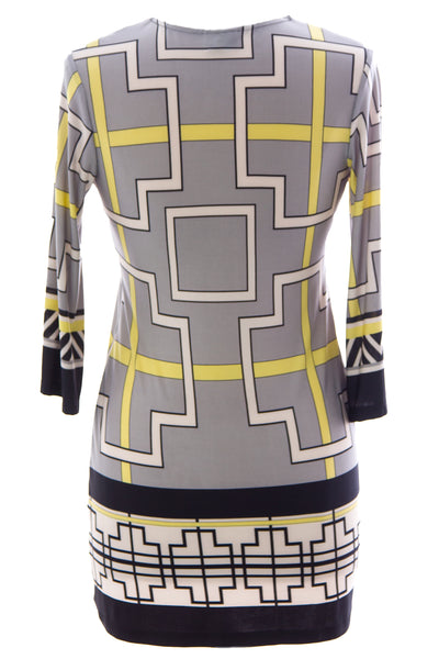 OLIAN Women's Multi Geometric Sandra Maternity Tunic O3489AD21 Sz S $118 NWT
