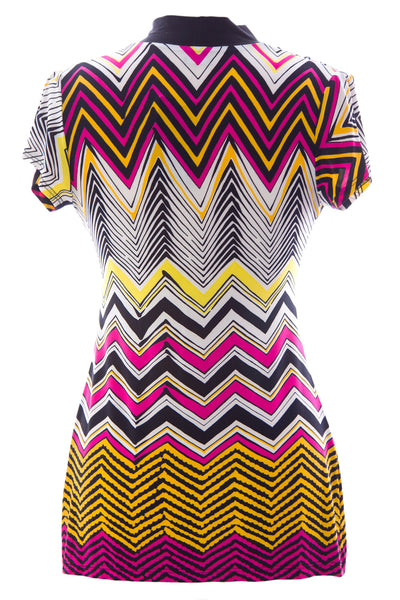 Olian Women's Zig Zag Print Jeanette Maternity Top