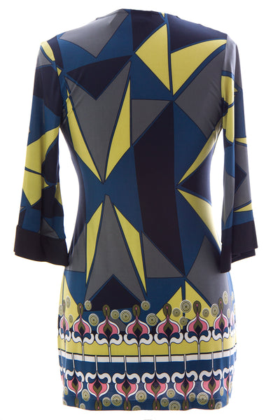 OLIAN Women's Multi Geometric Print Danniela Maternity Tunic O3707AD06 $94 NWT