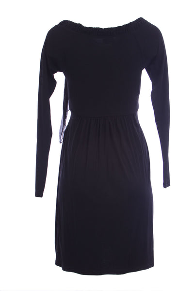 OLIAN Maternity Women's Bow Accent Long Sleeve Boat Neck Dress $148 NEW