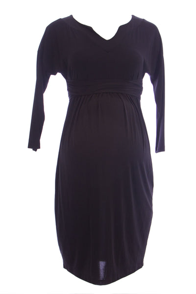 OLIAN Maternity Women's Sash Around Drop Shoulder Dress $148 NWT