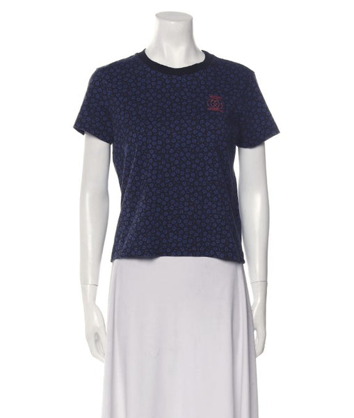 OPENING CEREMONY Women's French Blue Floral T-Shirt Size Small $95 NWT