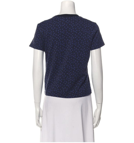 OPENING CEREMONY Women's French Blue Floral T-Shirt Size Small $95 NWT