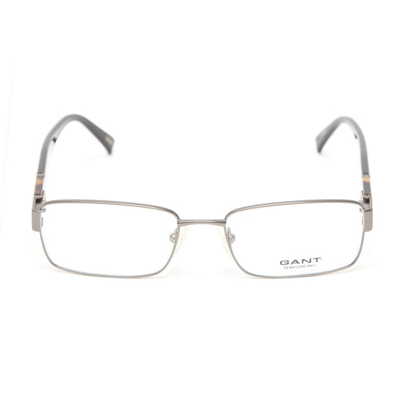 Gant Owens Rectangular Metal Eyeglass Frames 53mm - Satin Gunmetal NEW