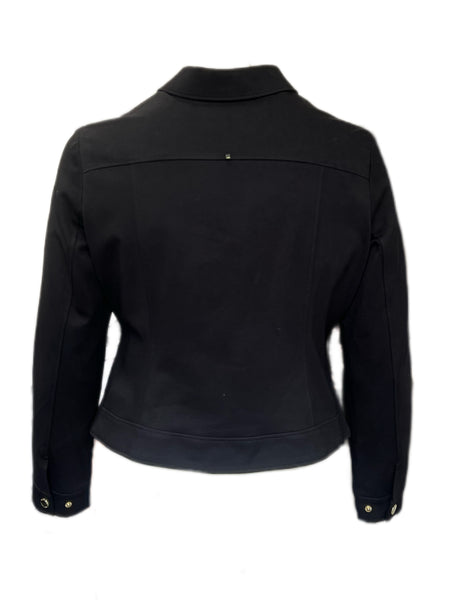 Marina Rinaldi Women's Black Obelo Button Closure Jacket Size L NWT