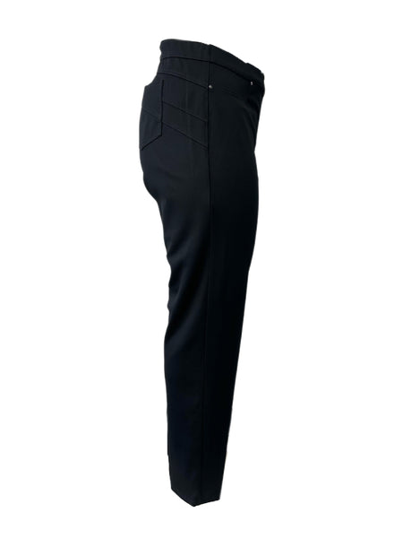 Marina Rinaldi Women's Black Oblungo Straight Leg Pants Size XXL NWT