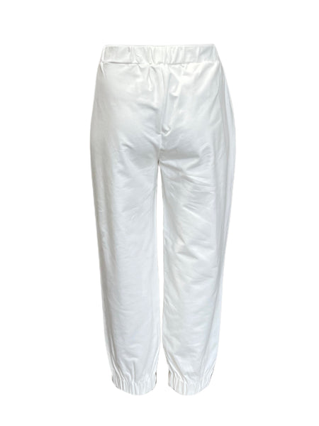 Marina Rinaldi Women's White Obrizzo Straight Pants NWT