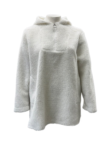 Marina Rinaldi Women's White Occitano Pullover Sweatshirt NWT