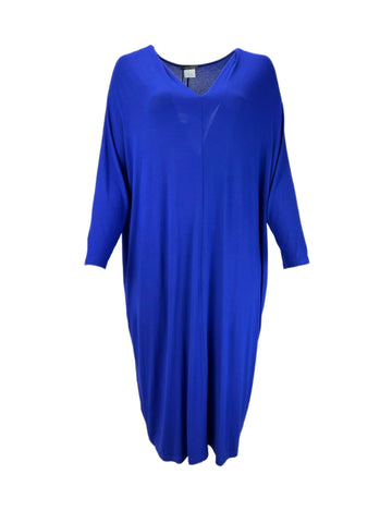 Marina Rinaldi Women's Blue Occupare Jersey Dress NWT