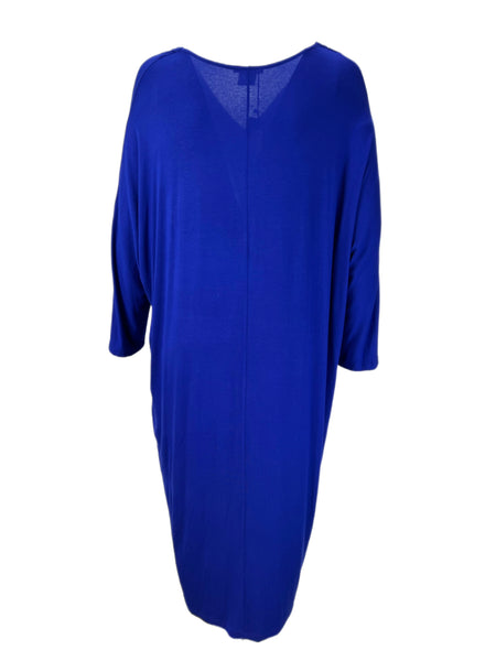 Marina Rinaldi Women's Blue Occupare Jersey Dress NWT