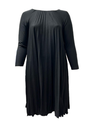 Marina Rinaldi Women's Black Ocimo Jersey Dress NWT