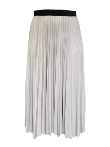 Marina Rinaldi Women's Beige Ocraceo Pleated Skirt Size M NWT