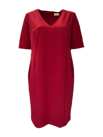 Marina Rinaldi Women's Red Ocraceo Sheath Dress NWT