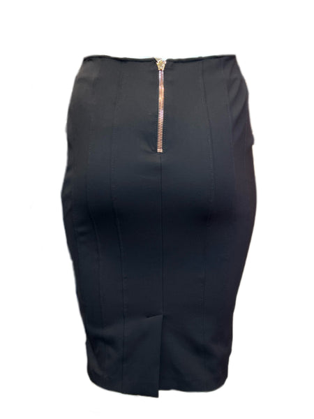 Marina Rinaldi Women's Black Ocraceo Zipper Closure Skirt NWT