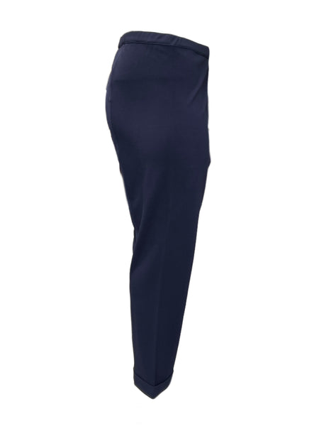 Marina Rinaldi Women's Navy Octopus Pullover Straight Leg Pants NWT