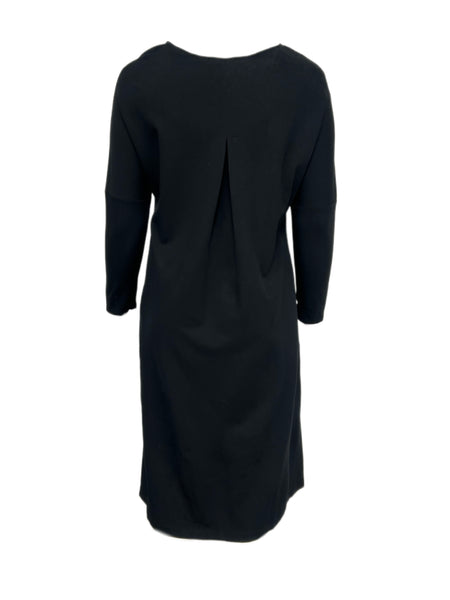 Marina Rinaldi Women's Nero Octopus Long Sleeve Jersey Dress NWT