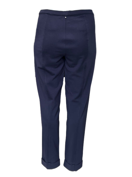 Marina Rinaldi Women's Navy Octopus Pullover Straight Leg Pants NWT