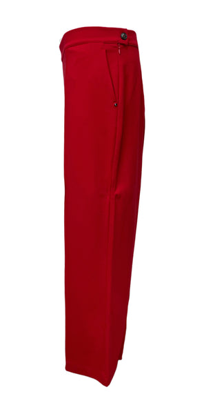 Marina Rinaldi Women's Red Odissea Straight Leg Pants NWT