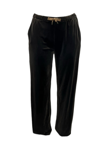 Marina Rinaldi Women's Brown Odometro Velour Pants NWT