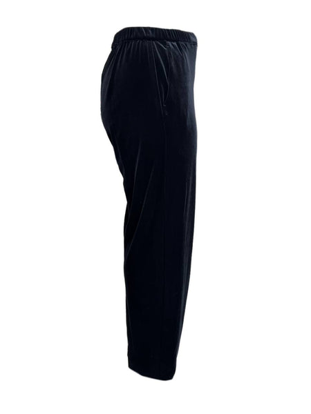 Marina Rinaldi Women's Black Odometro Velour Pants NWT