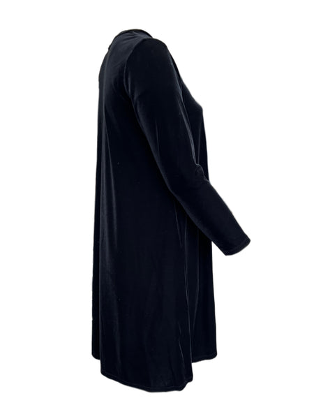 Marina Rinaldi Women's Black Offrire Pullover Shift Dress NWT