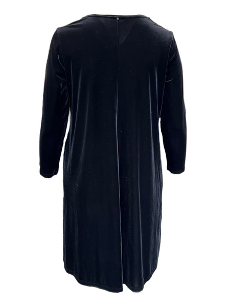 Marina Rinaldi Women's Black Offrire Pullover Shift Dress NWT