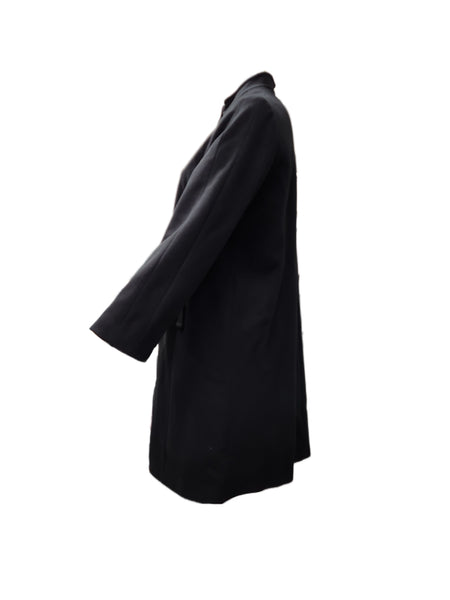 Marina Rinaldi Women's Black Oggi Button Closure Coat NWT