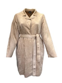 Marina Rinaldi Women's Brown Ogiva Button Closure Coat Size L NWT