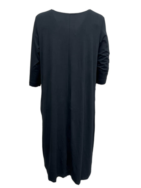 Marina Rinaldi Women's Black Olgaeasy Jersey Dress NWT